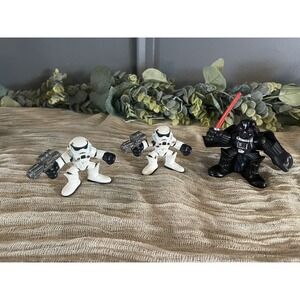 HASBRO‎ STAR WARS GALACTIC HEROES 2001 DARTH VADER SToRMTROOPER Lil Hero